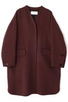 【アドーア/ADORE】のソリッドウールリバーノーカラーコート パープル|ID:prp329100004630153