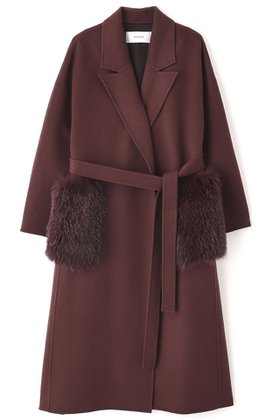【アドーア/ADORE】のソリッドウールリバーコート 人気、トレンドファッション・服の通販 founy(ファニー) ファッション Fashion レディースファッション Fashion for Women アウター Coat / Outerwear Collection コート・ロングコート・ピーコート Long Coats, Peacoats & More ガウン Gown, Robe ダブル Double, Double-Breasted フェイス Face, Facial Design フォックス Fox, Fox Fur ポケット Pocket, Pocket Detail リアル Real, Realistic リバーシブル Reversible, Two-Sided ロング Long, Long-Length 定番 Standard, Basic Item |ID:prp329100004630154