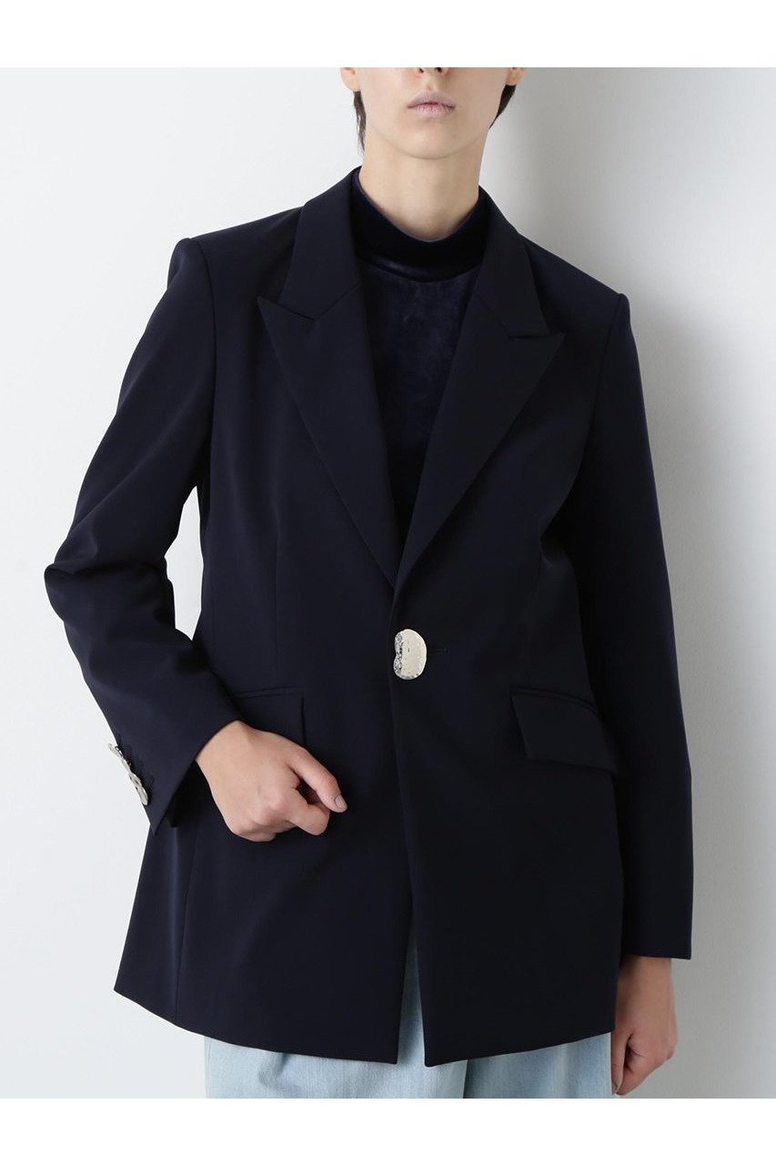 【ヒューエルミュージアム/hueLe Museum】の【STUMBLY】Belted Metal Button Jacket 人気、トレンドファッション・服の通販 founy(ファニー) 　ファッション　Fashion　レディースファッション　Fashion for Women　アウター　Coat / Outerwear Collection　レディースジャケット・軽アウター　Jackets　おすすめ　Recommended / Our Picks　クラシック　Classic, Timeless Style　ジャケット　Jacket, Outerwear　ストレッチ　Stretch, Stretchy Fabric　セットアップ　Set-Up, Coordinated Outfit　メタル　Metal, Metal Parts　エレガント 上品　Elegant　新作・新入荷　New Arrivals / New In　 other-1|ID: prp329100004630156 ipo3291000000033299655