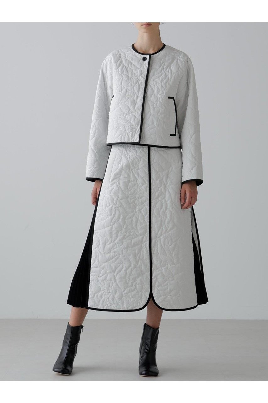 【アドーア/ADORE】のグラフィティキルティングジャケット 人気、トレンドファッション・服の通販 founy(ファニー) 　ファッション　Fashion　レディースファッション　Fashion for Women　アウター　Coat / Outerwear Collection　レディースジャケット・軽アウター　Jackets　おすすめ　Recommended / Our Picks　キルティング　Quilted, Quilting　グログラン　Grosgrain, Grosgrain Ribbon　ショート　Short, Short Length　ジャケット　Jacket, Outerwear　セットアップ　Set-Up, Coordinated Outfit　タフタ　Taffeta, Structured Fabric　パイピング　Piping, Trim Design　ブルゾン　Blouson, Bomber Jacket　other-3|ID: prp329100004630159 ipo3291000000033299681