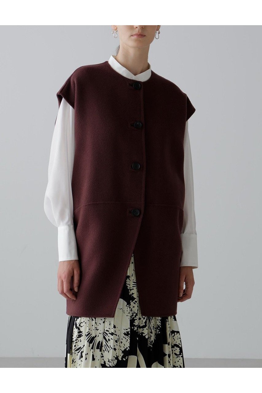 【アドーア/ADORE】のソリッドウールリバーノーカラージレ 人気、トレンドファッション・服の通販 founy(ファニー) 　ファッション　Fashion　レディースファッション　Fashion for Women　アウター　Coat / Outerwear Collection　レディースジャケット・軽アウター　Jackets　コクーン　Cocoon, Cocoon Silhouette　シンプル　Simple, Minimal　ジャケット　Jacket, Outerwear　フロント　Front, Front Design　リバーシブル　Reversible, Two-Sided　other-2|ID: prp329100004630160 ipo3291000000033299690