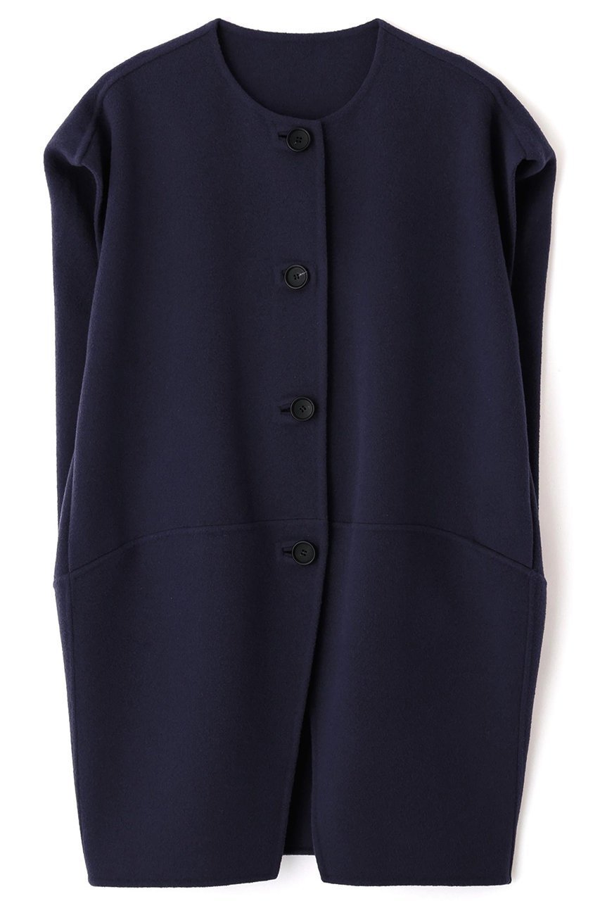 【アドーア/ADORE】のソリッドウールリバーノーカラージレ インテリア・キッズ・メンズ・レディースファッション・服の通販 founy(ファニー) ファッション Fashion レディースファッション Fashion for Women アウター Coat / Outerwear Collection レディースジャケット・軽アウター Jackets コクーン Cocoon, Cocoon Silhouette シンプル Simple, Minimal ジャケット Jacket, Outerwear フロント Front, Front Design ベスト Vest, Waistcoat リバーシブル Reversible, Two-Sided ネイビー|ID: prp329100004630160 ipo3291000000033985015