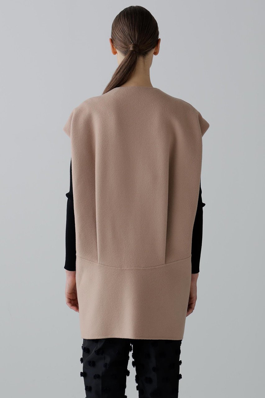 【アドーア/ADORE】のソリッドウールリバーノーカラージレ 人気、トレンドファッション・服の通販 founy(ファニー) 　ファッション　Fashion　レディースファッション　Fashion for Women　アウター　Coat / Outerwear Collection　レディースジャケット・軽アウター　Jackets　コクーン　Cocoon, Cocoon Silhouette　シンプル　Simple, Minimal　ジャケット　Jacket, Outerwear　フロント　Front, Front Design　ベスト　Vest, Waistcoat　リバーシブル　Reversible, Two-Sided　other-4|ID: prp329100004630160 ipo3291000000035631091