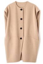 【アドーア/ADORE】のソリッドウールリバーノーカラージレ ベージュ|ID: prp329100004630160 ipo3291000000035754259