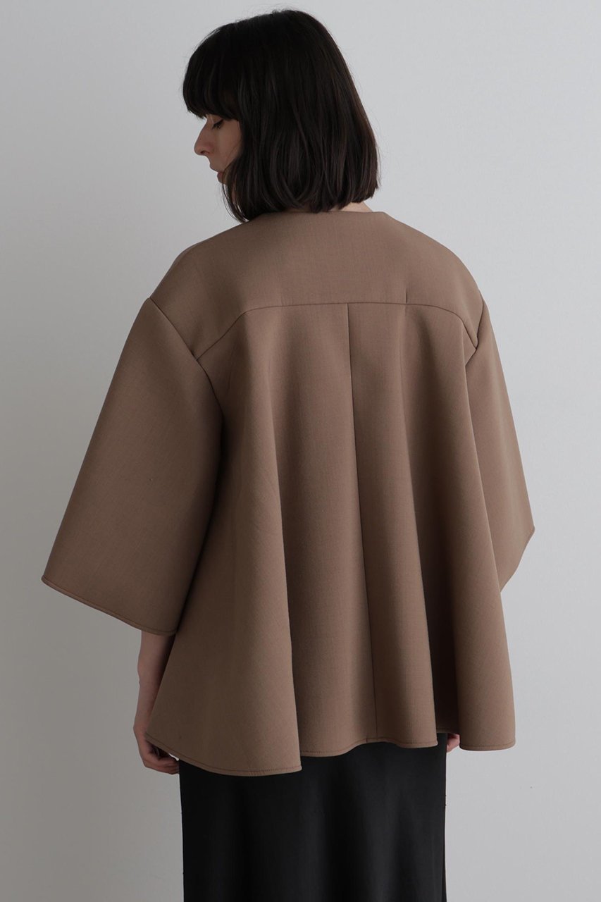 【ル フィル/LE PHIL】のライトボンディングフレアジャケット 人気、トレンドファッション・服の通販 founy(ファニー) 　ファッション　Fashion　レディースファッション　Fashion for Women　アウター　Coat / Outerwear Collection　レディースジャケット・軽アウター　Jackets　インナー　Innerwear　グログラン　Grosgrain, Grosgrain Ribbon　ジャケット　Jacket, Outerwear　スタンダード　Standard, Basic　スリーブ　Sleeve, Long Sleeve / Short Sleeve　ドレープ　Drape, Draping Fabric　フレア　Flare, Flared　ボンディング　Bonding, Bonded Fabric　ワイド　Wide, Wide Fit　羽織　Haori, Light Jacket　other-5|ID: prp329100004630162 ipo3291000000033299704