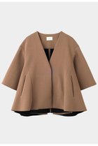 【ル フィル/LE PHIL】のライトボンディングフレアジャケット ブラウン|ID: prp329100004630162 ipo3291000000036101068