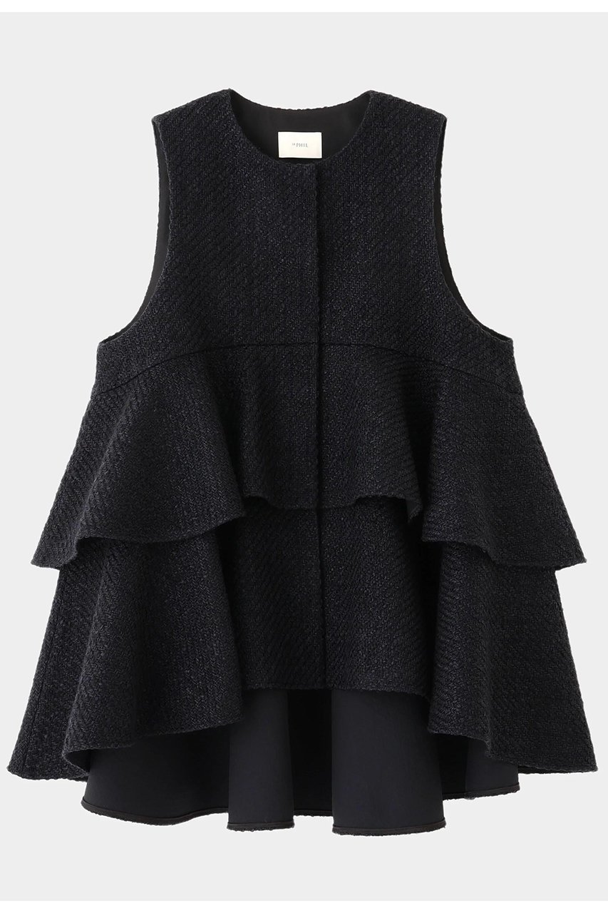 【ル フィル/LE PHIL】のロービングツィードティアードジレ 人気、トレンドファッション・服の通販 founy(ファニー) ファッション Fashion レディースファッション Fashion for Women アウター Coat / Outerwear Collection レディースジャケット・軽アウター Jackets ジャケット Jacket, Outerwear タイトスカート Pencil Skirt, Tight Skirt ノースリーブ Sleeveless, No-Sleeve バランス Balance, Style Balance ビッグ Big, Oversized ベスト Vest, Waistcoat other-1|ID: prp329100004630163 ipo3291000000035753210