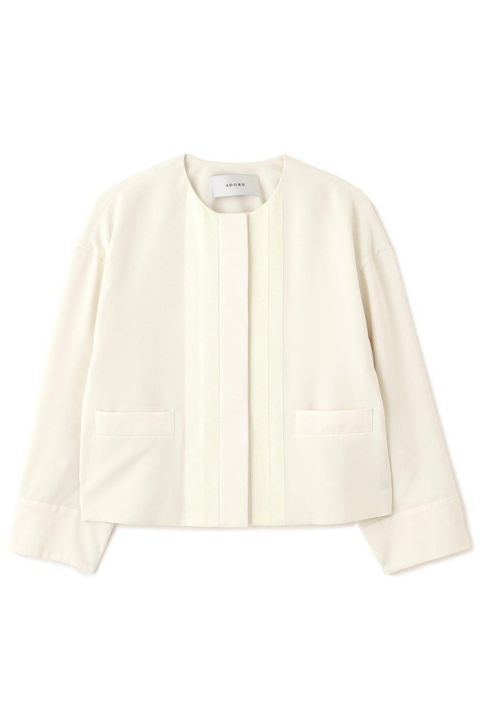 【アドーア/ADORE】のストレッチジョーゼットジャケット インテリア・キッズ・メンズ・レディースファッション・服の通販 founy(ファニー) https://founy.com/ ファッション Fashion レディースファッション Fashion for Women アウター Coat / Outerwear Collection レディースジャケット・軽アウター Jackets グログラン Grosgrain, Grosgrain Ribbon サテン Satin, Glossy Fabric ジャケット Jacket, Outerwear ジョーゼット Georgette, Semi-Sheer Fabric ストレッチ Stretch, Stretchy Fabric ボックス Boxy, Box Shape |ID: prp329100004630164 ipo3291000000033299715