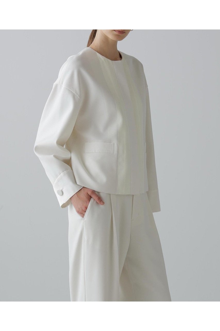 【アドーア/ADORE】のストレッチジョーゼットジャケット 人気、トレンドファッション・服の通販 founy(ファニー) 　ファッション　Fashion　レディースファッション　Fashion for Women　アウター　Coat / Outerwear Collection　レディースジャケット・軽アウター　Jackets　グログラン　Grosgrain, Grosgrain Ribbon　サテン　Satin, Glossy Fabric　ジャケット　Jacket, Outerwear　ジョーゼット　Georgette, Semi-Sheer Fabric　ストレッチ　Stretch, Stretchy Fabric　ボックス　Boxy, Box Shape　other-2|ID: prp329100004630164 ipo3291000000033299717