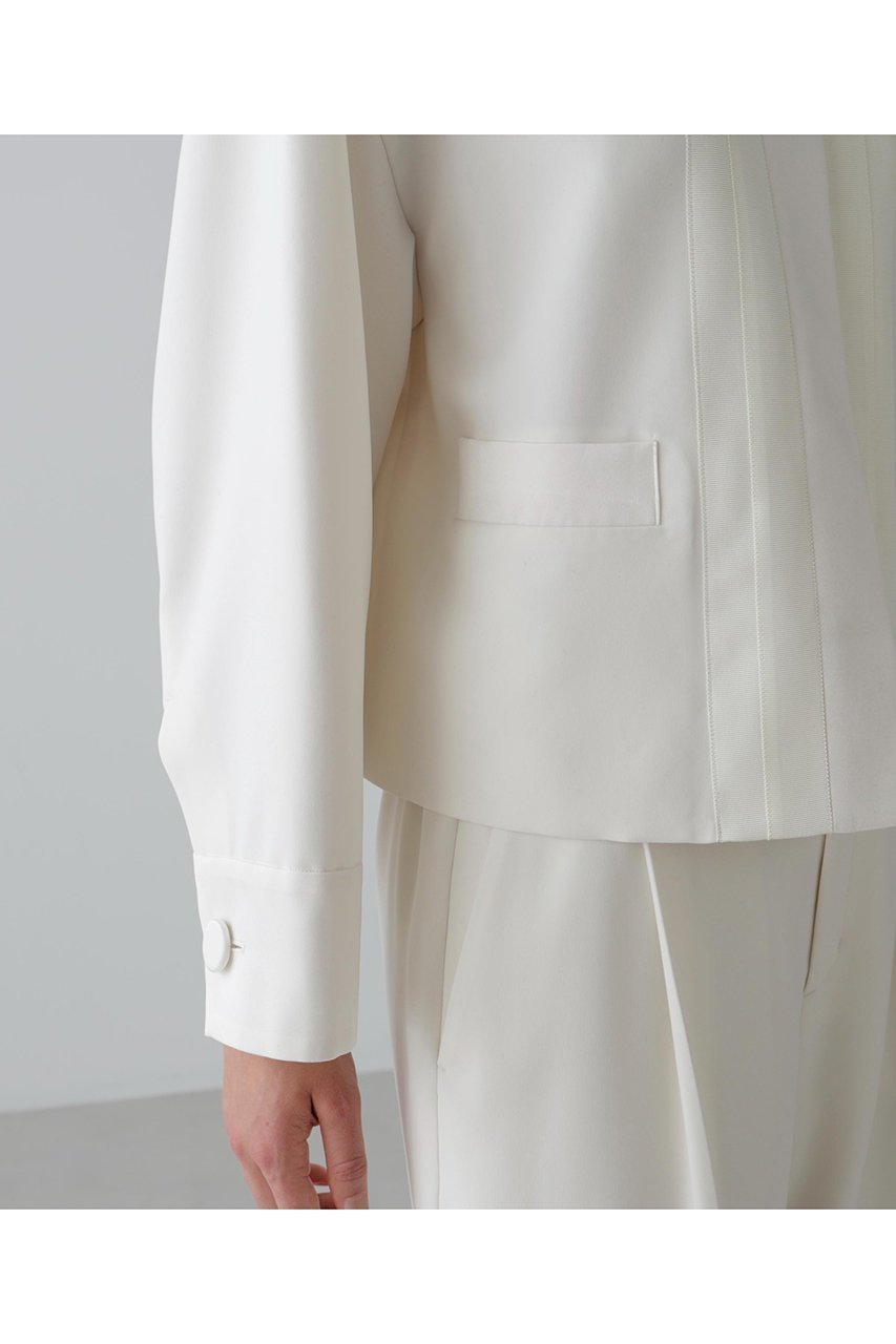 【アドーア/ADORE】のストレッチジョーゼットジャケット 人気、トレンドファッション・服の通販 founy(ファニー) 　ファッション　Fashion　レディースファッション　Fashion for Women　アウター　Coat / Outerwear Collection　レディースジャケット・軽アウター　Jackets　グログラン　Grosgrain, Grosgrain Ribbon　サテン　Satin, Glossy Fabric　ジャケット　Jacket, Outerwear　ジョーゼット　Georgette, Semi-Sheer Fabric　ストレッチ　Stretch, Stretchy Fabric　ボックス　Boxy, Box Shape　other-7|ID: prp329100004630164 ipo3291000000033299722