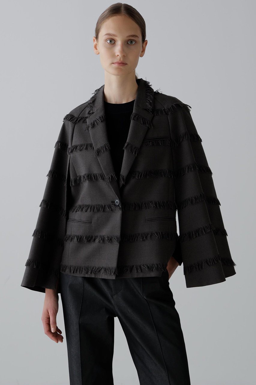 【アドーア/ADORE】のフリンジチェックジャケット 人気、トレンドファッション・服の通販 founy(ファニー) ファッション Fashion レディースファッション Fashion for Women アウター Coat / Outerwear Collection レディースジャケット・軽アウター Jackets おすすめ Recommended / Our Picks ジャカード/ジャガード Jacquard, Woven Pattern ジャケット Jacket, Outerwear スリーブ Sleeve, Long Sleeve / Short Sleeve セットアップ Set-Up, Coordinated Outfit チェック Check, Plaid, Tartan フリンジ Fringe, Tassel フレア Flare, Flared ボーダー Border, Stripe other-2|ID: prp329100004630165 ipo3291000000035354116