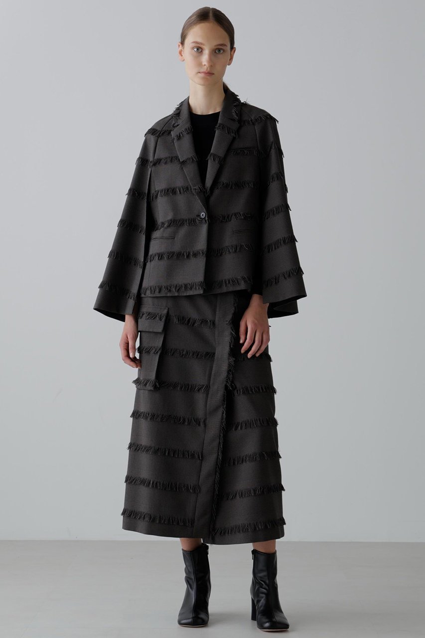 【アドーア/ADORE】のフリンジチェックジャケット 人気、トレンドファッション・服の通販 founy(ファニー) ファッション Fashion レディースファッション Fashion for Women アウター Coat / Outerwear Collection レディースジャケット・軽アウター Jackets おすすめ Recommended / Our Picks ジャカード/ジャガード Jacquard, Woven Pattern ジャケット Jacket, Outerwear スリーブ Sleeve, Long Sleeve / Short Sleeve セットアップ Set-Up, Coordinated Outfit チェック Check, Plaid, Tartan フリンジ Fringe, Tassel フレア Flare, Flared ボーダー Border, Stripe other-4|ID: prp329100004630165 ipo3291000000035354119