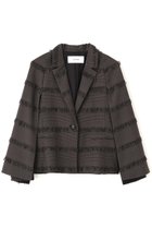 【アドーア/ADORE】のフリンジチェックジャケット グレー|ID: prp329100004630165 ipo3291000000036161611