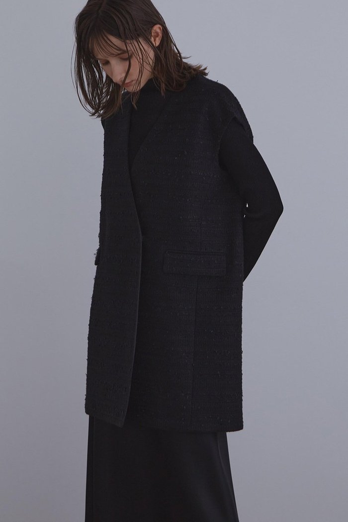 【ル フィル/LE PHIL】の《LE PHIL》ミックスツィードノースリーブジャケット インテリア・キッズ・メンズ・レディースファッション・服の通販 founy(ファニー) https://founy.com/ ファッション Fashion レディースファッション Fashion for Women アウター Coat / Outerwear Collection レディースジャケット・軽アウター Jackets エレガント 上品 Elegant ジャケット Jacket, Outerwear スタンダード Standard, Basic ツイード Twill, Twill Weave トレンド Trend, Trending Now ノースリーブ Sleeveless, No-Sleeve リラックス Relax, Relaxed Fit 今季 This Season, Current Season 別注 Limited Edition, Custom Order |ID: prp329100004630169 ipo3291000000033299762