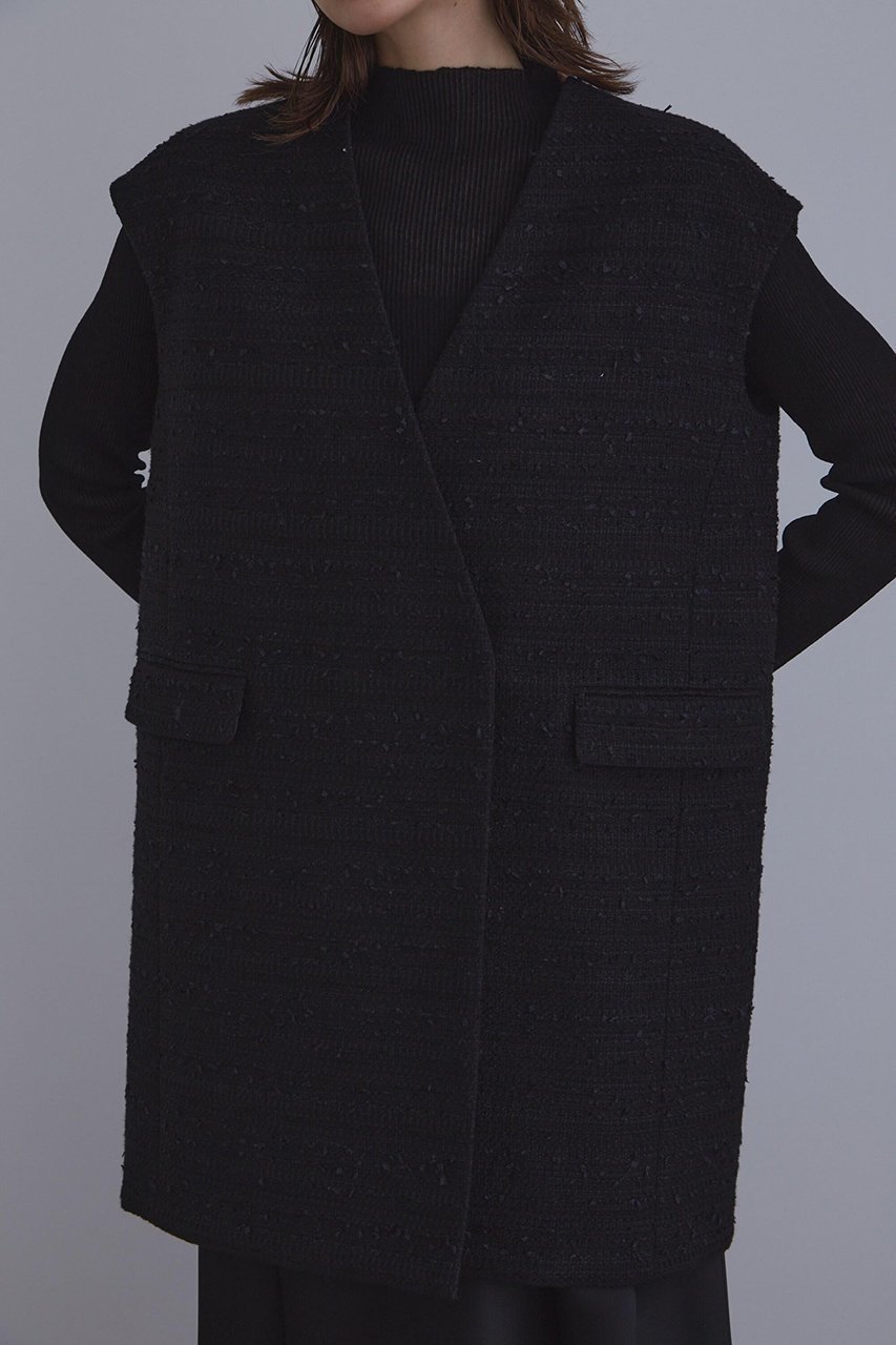 【ル フィル/LE PHIL】の《LE PHIL》ミックスツィードノースリーブジャケット 人気、トレンドファッション・服の通販 founy(ファニー) 　ファッション　Fashion　レディースファッション　Fashion for Women　アウター　Coat / Outerwear Collection　レディースジャケット・軽アウター　Jackets　エレガント 上品　Elegant　ジャケット　Jacket, Outerwear　スタンダード　Standard, Basic　ツイード　Twill, Twill Weave　トレンド　Trend, Trending Now　ノースリーブ　Sleeveless, No-Sleeve　リラックス　Relax, Relaxed Fit　今季　This Season, Current Season　別注　Limited Edition, Custom Order　other-6|ID: prp329100004630169 ipo3291000000033299768