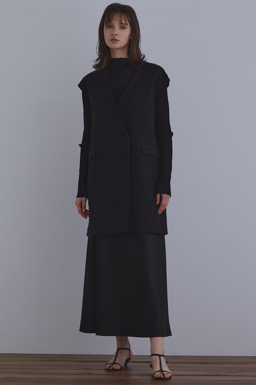 【ル フィル/LE PHIL】のミックスツィードノースリーブジャケット 人気、トレンドファッション・服の通販 founy(ファニー) 　ファッション　Fashion　レディースファッション　Fashion for Women　アウター　Coat / Outerwear Collection　レディースジャケット・軽アウター　Jackets　エレガント 上品　Elegant　ジャケット　Jacket, Outerwear　スタンダード　Standard, Basic　ツイード　Twill, Twill Weave　トレンド　Trend, Trending Now　ノースリーブ　Sleeveless, No-Sleeve　リラックス　Relax, Relaxed Fit　今季　This Season, Current Season　別注　Limited Edition, Custom Order　other-3|ID: prp329100004630169 ipo3291000000035248623