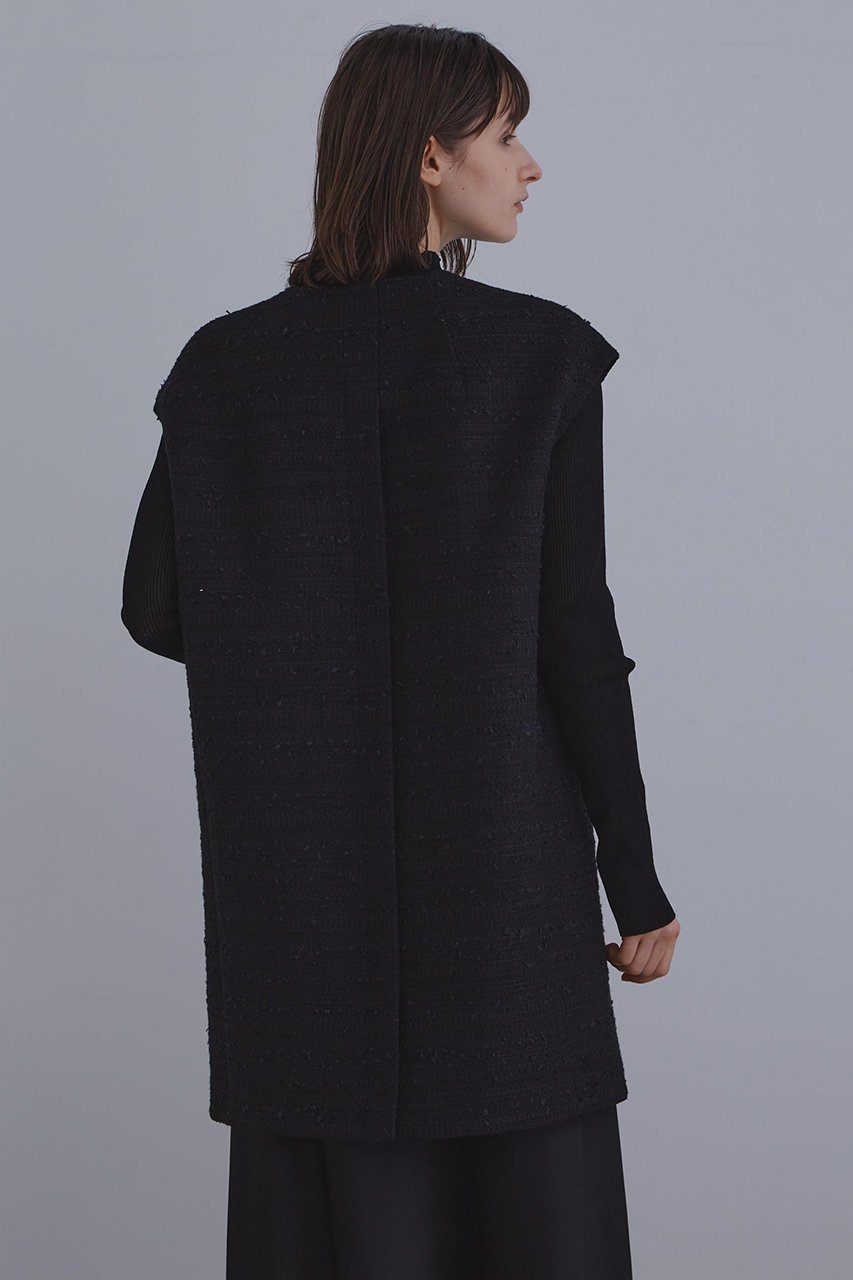 【ル フィル/LE PHIL】のミックスツィードノースリーブジャケット 人気、トレンドファッション・服の通販 founy(ファニー) 　ファッション　Fashion　レディースファッション　Fashion for Women　アウター　Coat / Outerwear Collection　レディースジャケット・軽アウター　Jackets　エレガント 上品　Elegant　ジャケット　Jacket, Outerwear　スタンダード　Standard, Basic　ツイード　Twill, Twill Weave　トレンド　Trend, Trending Now　ノースリーブ　Sleeveless, No-Sleeve　リラックス　Relax, Relaxed Fit　今季　This Season, Current Season　別注　Limited Edition, Custom Order　other-5|ID: prp329100004630169 ipo3291000000035248625