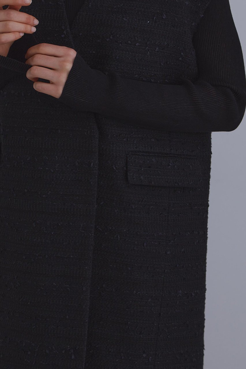 【ル フィル/LE PHIL】のミックスツィードノースリーブジャケット 人気、トレンドファッション・服の通販 founy(ファニー) 　ファッション　Fashion　レディースファッション　Fashion for Women　アウター　Coat / Outerwear Collection　レディースジャケット・軽アウター　Jackets　エレガント 上品　Elegant　ジャケット　Jacket, Outerwear　スタンダード　Standard, Basic　ツイード　Twill, Twill Weave　トレンド　Trend, Trending Now　ノースリーブ　Sleeveless, No-Sleeve　リラックス　Relax, Relaxed Fit　今季　This Season, Current Season　別注　Limited Edition, Custom Order　other-7|ID: prp329100004630169 ipo3291000000035248627