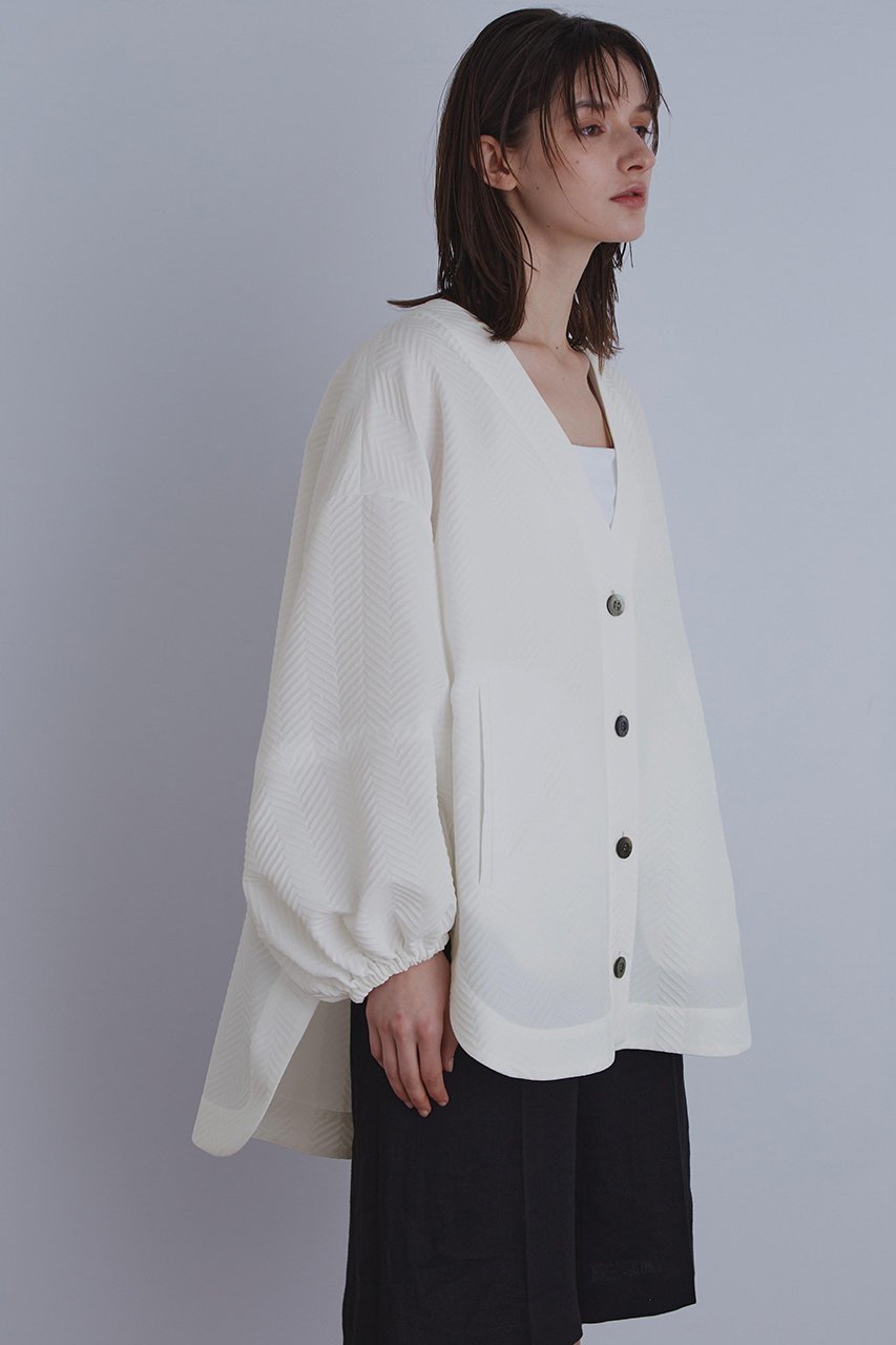 【ル フィル/LE PHIL】のヘリンボンJQ インテリア・キッズ・メンズ・レディースファッション・服の通販 founy(ファニー) 　ファッション　Fashion　レディースファッション　Fashion for Women　アウター　Coat / Outerwear Collection　レディースジャケット・軽アウター　Jackets　シンプル　Simple, Minimal　ジャケット　Jacket, Outerwear　スリーブ　Sleeve, Long Sleeve / Short Sleeve　ビッグ　Big, Oversized　ワイド　Wide, Wide Fit　ホワイト|ID: prp329100004630170 ipo3291000000033299773