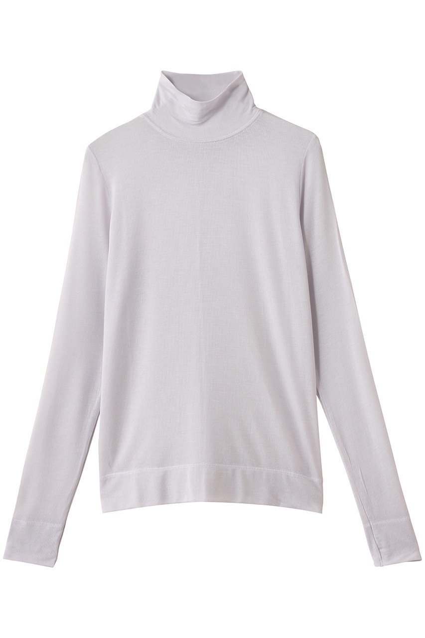 【エブール/ebure】のソフトシアージャージ ハイネックカットソー インテリア・キッズ・メンズ・レディースファッション・服の通販 founy(ファニー) ファッション Fashion レディースファッション Fashion for Women トップス・カットソー Cut & Sew Tops ニット Knit Tops & Sweaters カジュアルプルオーバー・ニットトップス Pullovers & Knit Tops / Casual Pullovers カットソー・ベーシックTシャツ Cut-and-Sewn Tops / Stretch Tees & Basics カットソー Cut and Sewn Top シルク Silk, 100% Silk ミドル Middle Length, Mid Height ライトグレー|ID: prp329100004630171 ipo3291000000036004254