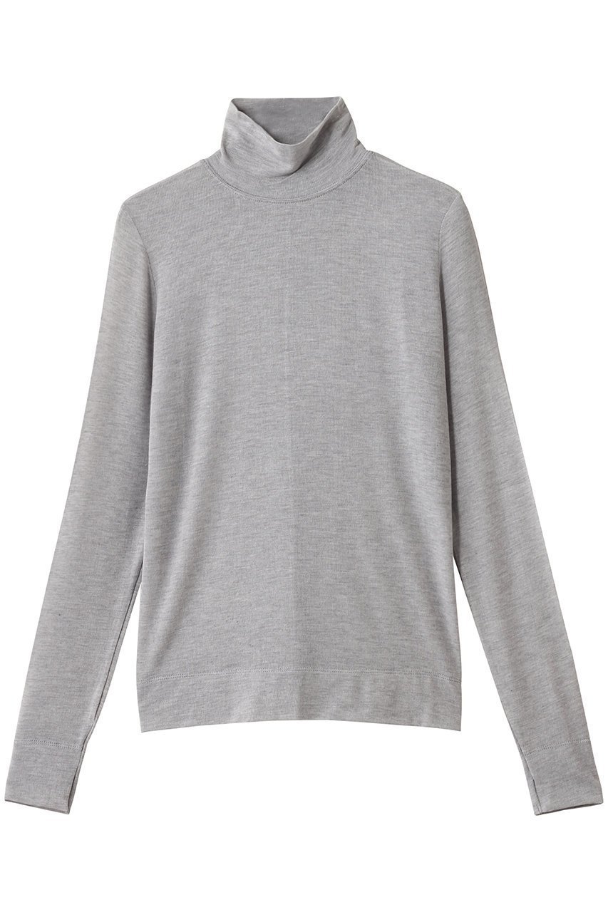 【エブール/ebure】のソフトシアージャージ ハイネックカットソー インテリア・キッズ・メンズ・レディースファッション・服の通販 founy(ファニー) ファッション Fashion レディースファッション Fashion for Women トップス・カットソー Cut & Sew Tops ニット Knit Tops & Sweaters カジュアルプルオーバー・ニットトップス Pullovers & Knit Tops / Casual Pullovers カットソー・ベーシックTシャツ Cut-and-Sewn Tops / Stretch Tees & Basics カットソー Cut and Sewn Top シルク Silk, 100% Silk ミドル Middle Length, Mid Height トップグレー|ID: prp329100004630171 ipo3291000000036004255