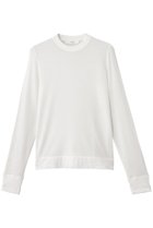 【エブール/ebure】のソフトシアージャージ クルーネックカットソー 人気、トレンドファッション・服の通販 founy(ファニー) ファッション Fashion レディースファッション Fashion for Women トップス・カットソー Cut & Sew Tops ニット Knit Tops & Sweaters カジュアルプルオーバー・ニットトップス Pullovers & Knit Tops / Casual Pullovers カットソー・ベーシックTシャツ Cut-and-Sewn Tops / Stretch Tees & Basics シアー Sheer, See-Through シルク Silk, 100% Silk シンプル Simple, Minimal thumbnail ホワイト|ID: prp329100004630172 ipo3291000000036077149