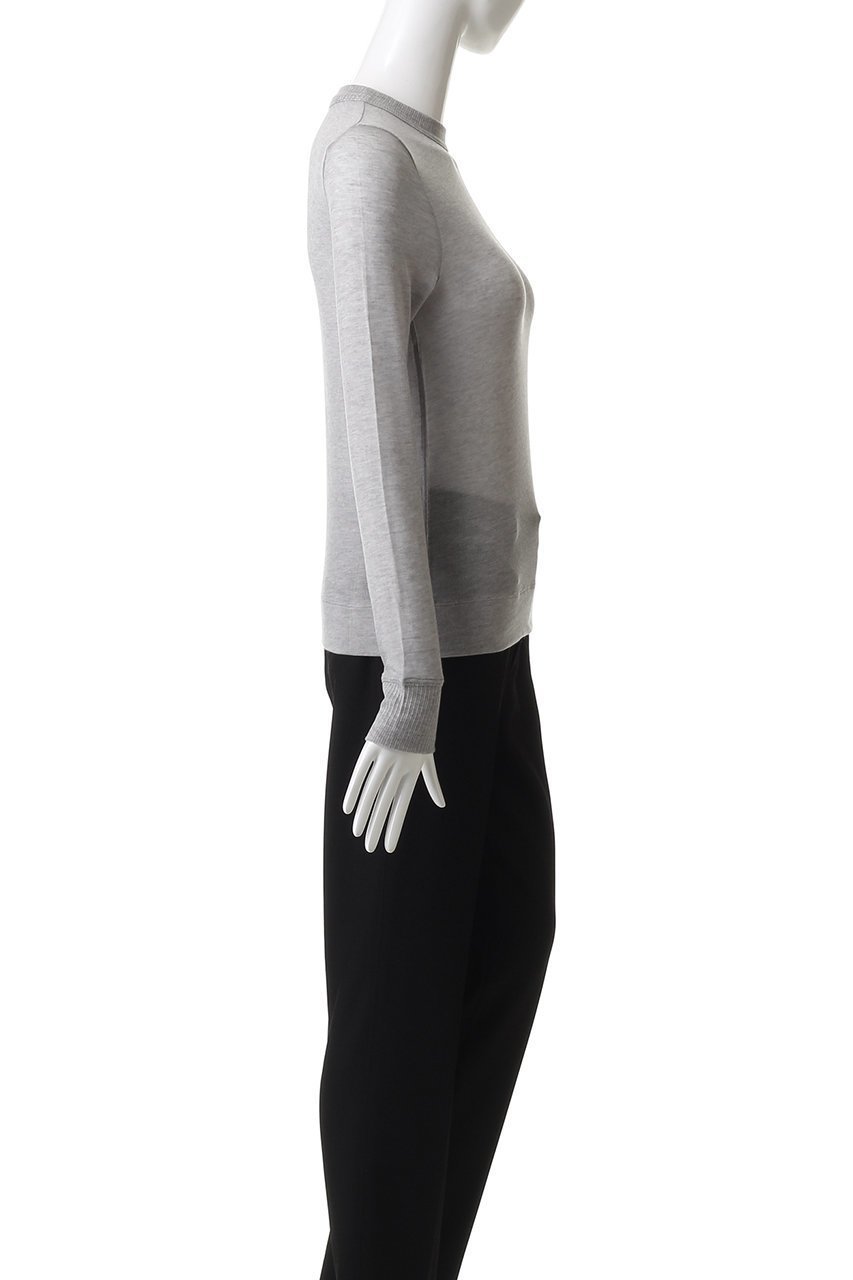 【エブール/ebure】のソフトシアージャージ クルーネックカットソー 人気、トレンドファッション・服の通販 founy(ファニー) 　ファッション　Fashion　レディースファッション　Fashion for Women　トップス・カットソー　Cut & Sew Tops　ニット　Knit Tops & Sweaters　カジュアルプルオーバー・ニットトップス　Pullovers & Knit Tops / Casual Pullovers　カットソー・ベーシックTシャツ　Cut-and-Sewn Tops / Stretch Tees & Basics　シアー　Sheer, See-Through　シルク　Silk, 100% Silk　シンプル　Simple, Minimal　other-3|ID: prp329100004630172 ipo3291000000036077155