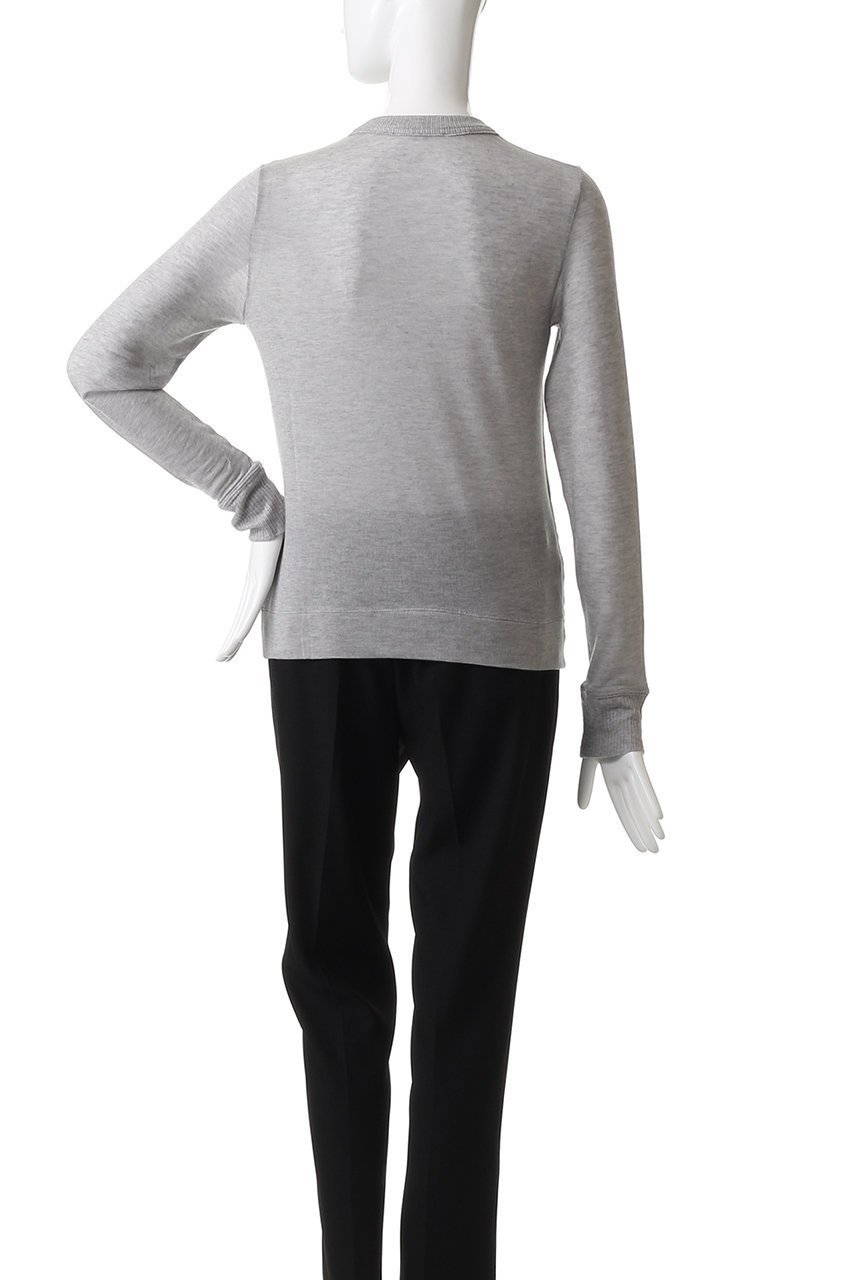 【エブール/ebure】のソフトシアージャージ クルーネックカットソー 人気、トレンドファッション・服の通販 founy(ファニー) 　ファッション　Fashion　レディースファッション　Fashion for Women　トップス・カットソー　Cut & Sew Tops　ニット　Knit Tops & Sweaters　カジュアルプルオーバー・ニットトップス　Pullovers & Knit Tops / Casual Pullovers　カットソー・ベーシックTシャツ　Cut-and-Sewn Tops / Stretch Tees & Basics　シアー　Sheer, See-Through　シルク　Silk, 100% Silk　シンプル　Simple, Minimal　other-4|ID: prp329100004630172 ipo3291000000036077156