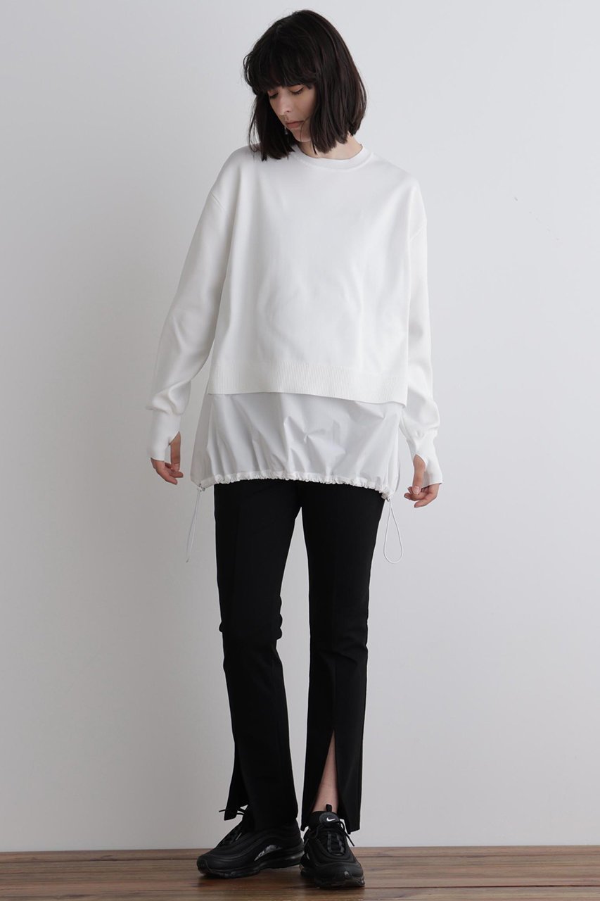 【ル フィル/LE PHIL】の《LE PHIL SPORTS》テックレイヤードニット 人気、トレンドファッション・服の通販 founy(ファニー) 　ファッション　Fashion　レディースファッション　Fashion for Women　トップス・カットソー　Cut & Sew Tops　ニット　Knit Tops & Sweaters　カジュアルプルオーバー・ニットトップス　Pullovers & Knit Tops / Casual Pullovers　シンプル　Simple, Minimal　スポーツ　Sports, Activewear　スポーティ　Sporty, Casual Athletic　ボトム　Bottoms, Lower Wear　軽量　Lightweight, Ultra Light　other-3|ID: prp329100004630174 ipo3291000000035753233