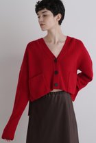 【ル フィル/LE PHIL】のウールコンパクトカーディガン 人気、トレンドファッション・服の通販 founy(ファニー) ファッション Fashion レディースファッション Fashion for Women トップス・カットソー Cut & Sew Tops ニット Knit Tops & Sweaters カーディガン・羽織り Layered Style Cardigans カジュアルプルオーバー・ニットトップス Pullovers & Knit Tops / Casual Pullovers カーディガン Cardigan, Knitwear コンパクト Compact, Small Size シンプル Simple, Minimal バランス Balance, Style Balance ロング Long, Long-Length ワイド Wide, Wide Fit thumbnail レッド|ID: prp329100004630175 ipo3291000000033299817