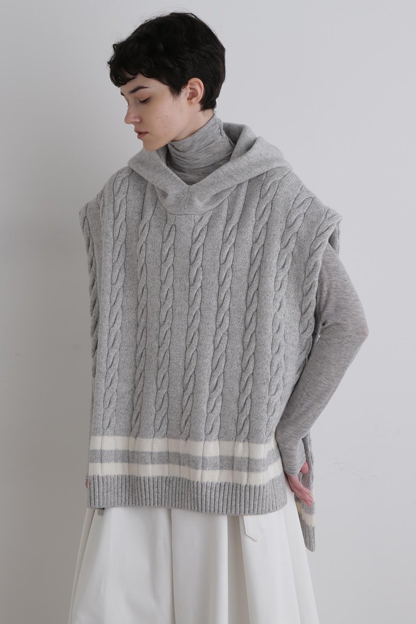 【ル フィル/LE PHIL】のウールミドルゲージケーブルニット 人気、トレンドファッション・服の通販 founy(ファニー) 　ファッション　Fashion　レディースファッション　Fashion for Women　トップス・カットソー　Cut & Sew Tops　ニット　Knit Tops & Sweaters　カジュアルプルオーバー・ニットトップス　Pullovers & Knit Tops / Casual Pullovers　スポーティ　Sporty, Casual Athletic　タートルネック　Turtleneck, High Neck　ベスト　Vest, Waistcoat　ミドル　Middle Length, Mid Height　ロング　Long, Long-Length　other-2|ID: prp329100004630176 ipo3291000000035753238