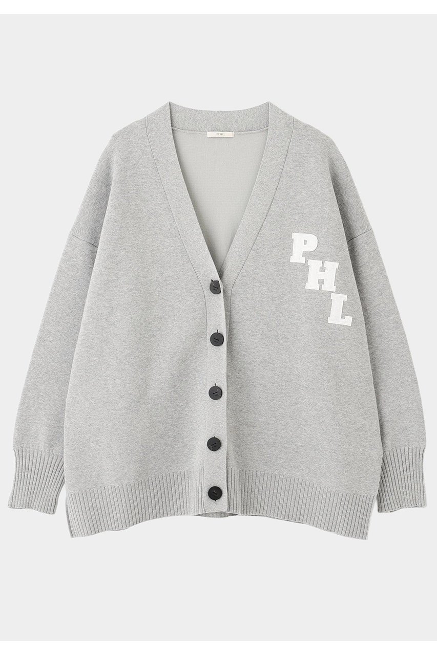 【ル フィル/LE PHIL】のレタードフォルムスリーブカーデ インテリア・キッズ・メンズ・レディースファッション・服の通販 founy(ファニー) 　ファッション　Fashion　レディースファッション　Fashion for Women　トップス・カットソー　Cut & Sew Tops　ニット　Knit Tops & Sweaters　カーディガン・羽織り　Layered Style Cardigans　アメリカン　American Style　カーディガン　Cardigan, Knitwear　クラシック　Classic, Timeless Style　バランス　Balance, Style Balance　モノトーン　Monotone, Black and White　グレー|ID: prp329100004630178 ipo3291000000035753257