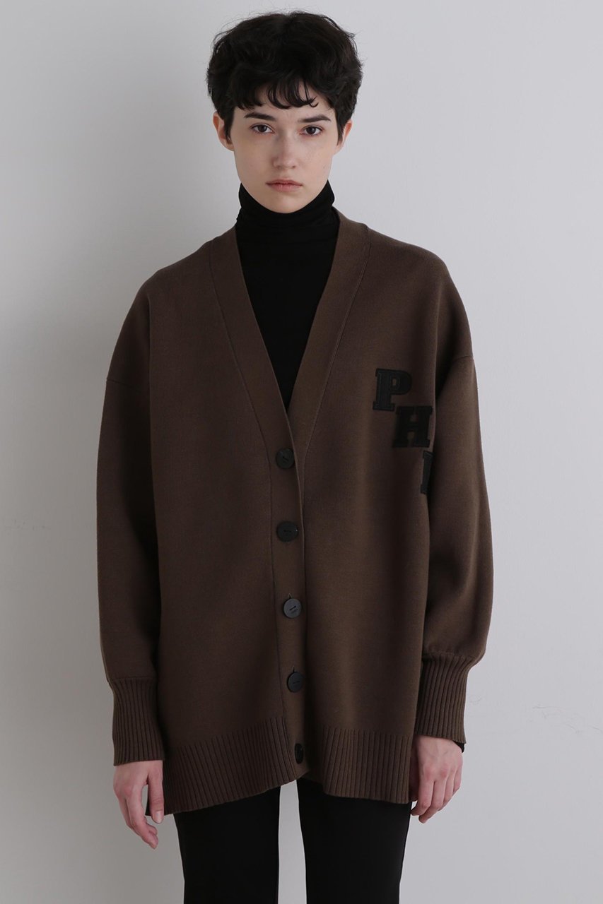 【ル フィル/LE PHIL】のレタードフォルムスリーブカーデ 人気、トレンドファッション・服の通販 founy(ファニー) 　ファッション　Fashion　レディースファッション　Fashion for Women　トップス・カットソー　Cut & Sew Tops　ニット　Knit Tops & Sweaters　カーディガン・羽織り　Layered Style Cardigans　アメリカン　American Style　カーディガン　Cardigan, Knitwear　クラシック　Classic, Timeless Style　バランス　Balance, Style Balance　モノトーン　Monotone, Black and White　other-2|ID: prp329100004630178 ipo3291000000035753259