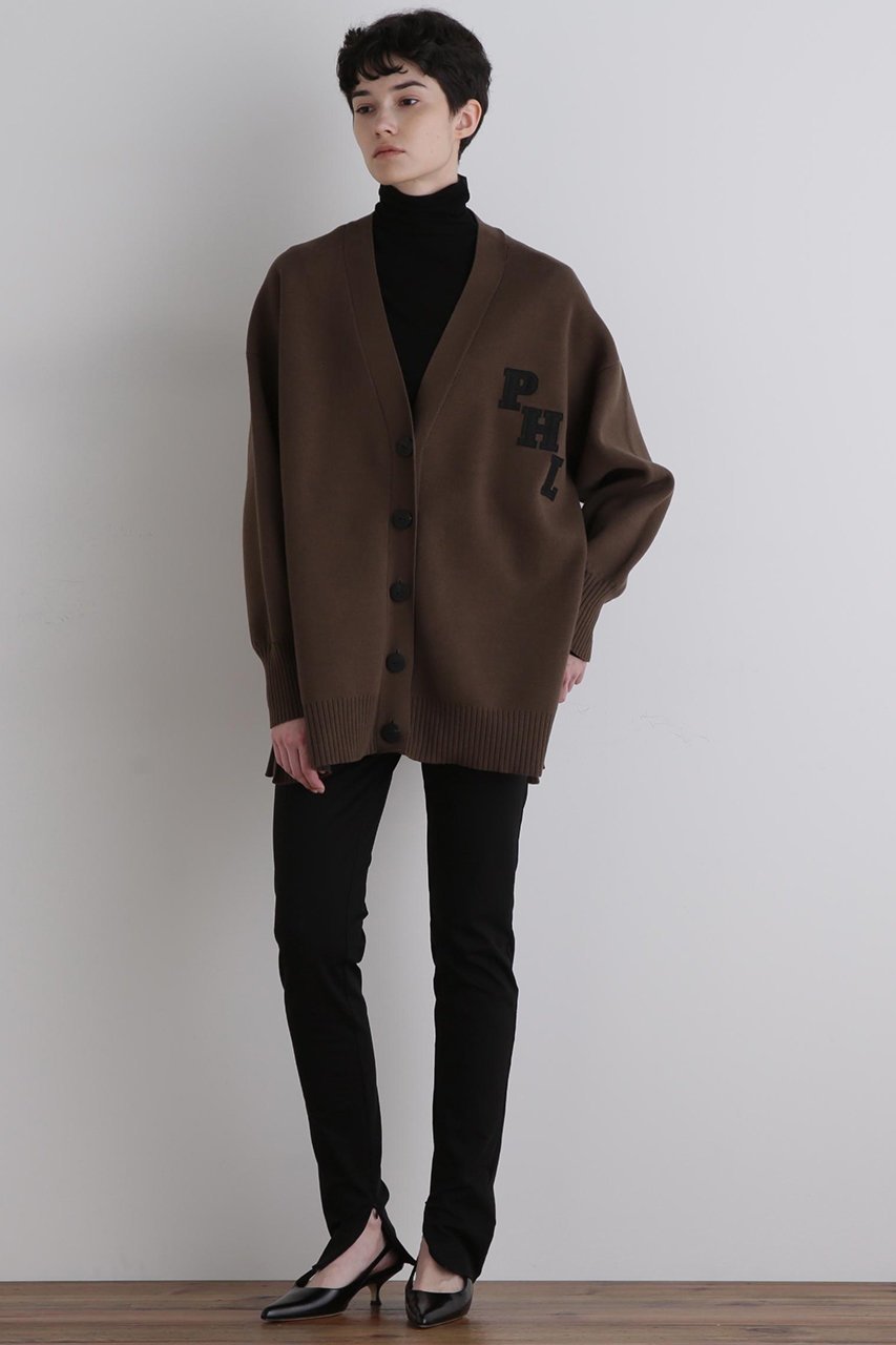 【ル フィル/LE PHIL】のレタードフォルムスリーブカーデ 人気、トレンドファッション・服の通販 founy(ファニー) 　ファッション　Fashion　レディースファッション　Fashion for Women　トップス・カットソー　Cut & Sew Tops　ニット　Knit Tops & Sweaters　カーディガン・羽織り　Layered Style Cardigans　アメリカン　American Style　カーディガン　Cardigan, Knitwear　クラシック　Classic, Timeless Style　バランス　Balance, Style Balance　モノトーン　Monotone, Black and White　other-3|ID: prp329100004630178 ipo3291000000035753260