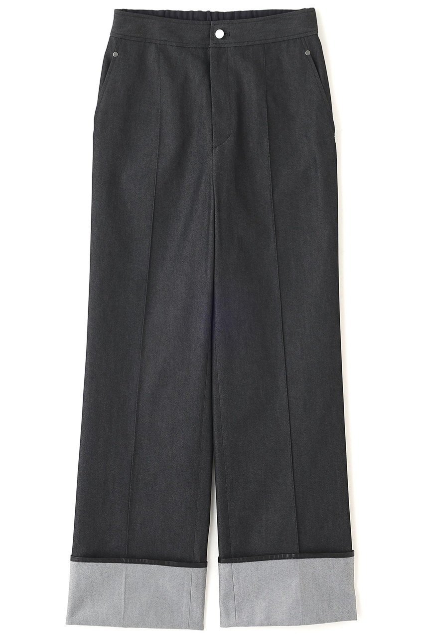 【アドーア/ADORE】のデニムライクストレッチパンツ インテリア・キッズ・メンズ・レディースファッション・服の通販 founy(ファニー) 　ファッション　Fashion　レディースファッション　Fashion for Women　パンツ　Pants & Trousers　デニムパンツ・ジーンズ・美脚デニム　Denim Jeans & Pants　クール　Cool, Chic　デニム　Denim, Jeans Material　パイピング　Piping, Trim Design　フラット　Flat, Flat Shoes　ブラック|ID: prp329100004630185 ipo3291000000033299890