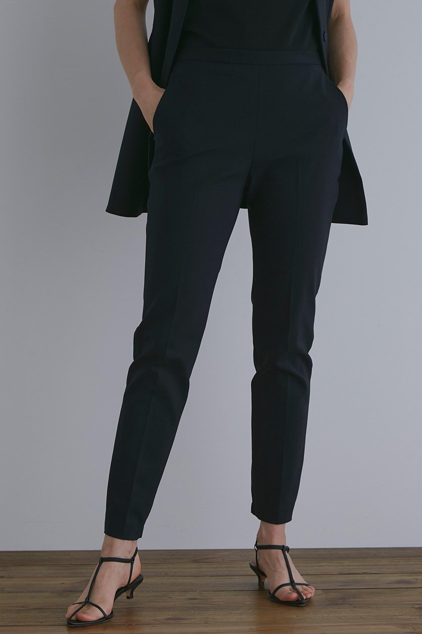 【ル フィル/LE PHIL】の《LE PHIL》ダブルクロスストレッチテーパードパンツ インテリア・キッズ・メンズ・レディースファッション・服の通販 founy(ファニー) 　ファッション　Fashion　レディースファッション　Fashion for Women　パンツ　Pants & Trousers　シンプル　Simple, Minimal　ネイビー|ID: prp329100004630187 ipo3291000000033299910