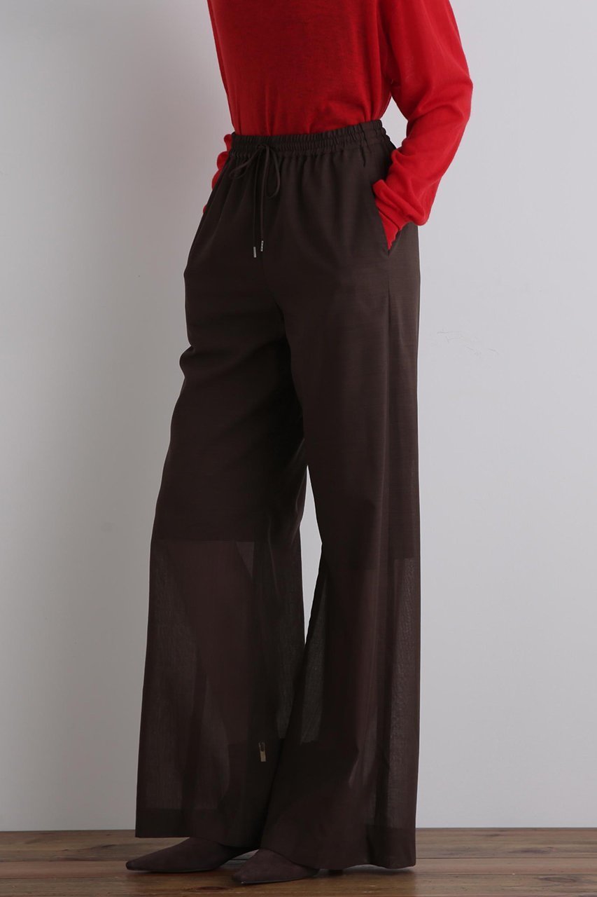 【ル フィル/LE PHIL】のシアーウールパンツ 人気、トレンドファッション・服の通販 founy(ファニー) 　ファッション　Fashion　レディースファッション　Fashion for Women　パンツ　Pants & Trousers　エレガント 上品　Elegant　今季　This Season, Current Season　シャーリング　Shirring, Ruched　シンプル　Simple, Minimal　スタンダード　Standard, Basic　ストレート　Straight, Straight Cut　セットアップ　Set-Up, Coordinated Outfit　チェック　Check, Plaid, Tartan　ドローストリング　Drawstring, Pull Cord　定番　Standard, Basic Item　フィット　Fit, Slim Fit　ワイド　Wide, Wide Fit　おすすめ　Recommended / Our Picks　other-2|ID: prp329100004630188 ipo3291000000035777632