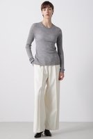 【ヒューエルミュージアム/hueLe Museum】の【hLM】ダブルクロスドロストパンツ 人気、トレンドファッション・服の通販 founy(ファニー) ファッション Fashion レディースファッション Fashion for Women パンツ Pants & Trousers エレガント 上品 Elegant センター Center, Center Line ドレープ Drape, Draping Fabric 旅行 Travel |ID:prp329100004630193