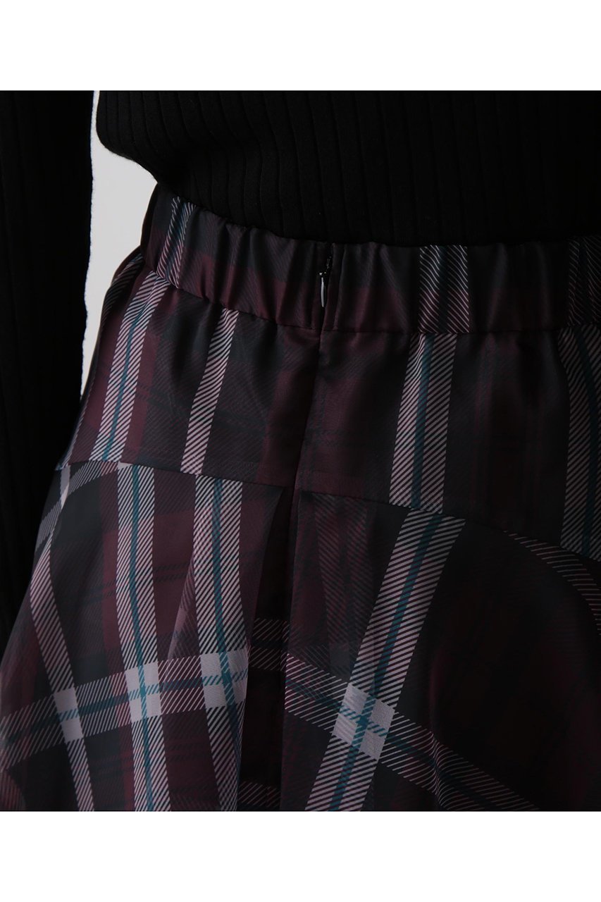 【ヒューエルミュージアム/hueLe Museum】の【hLM】シアーチェックスカート 人気、トレンドファッション・服の通販 founy(ファニー) 　ファッション　Fashion　レディースファッション　Fashion for Women　スカート　Skirts　ロングスカート　Long Skirts / Maxi & Midi Skirts　おすすめ　Recommended / Our Picks　オーガンジー　Organza Fabric　クラシック　Classic, Timeless Style　チェック　Check, Plaid, Tartan　フレア　Flare, Flared　モダン　Modern, Contemporary　ロング　Long, Long-Length　定番　Standard, Basic Item　A/W・秋冬　Autumn/Winter　other-7|ID: prp329100004630195 ipo3291000000035777242
