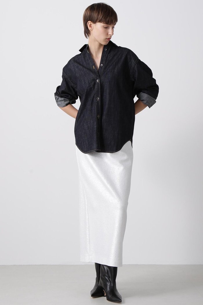 【ヒューエルミュージアム/hueLe Museum】の【hLM】箔プリントカットソースカート インテリア・キッズ・メンズ・レディースファッション・服の通販 founy(ファニー) https://founy.com/ ファッション Fashion レディースファッション Fashion for Women スカート Skirts ロングスカート Long Skirts / Maxi & Midi Skirts シンプル Simple, Minimal プリント Print, Printed Pattern ロング Long, Long-Length |ID: prp329100004630196 ipo3291000000036101097