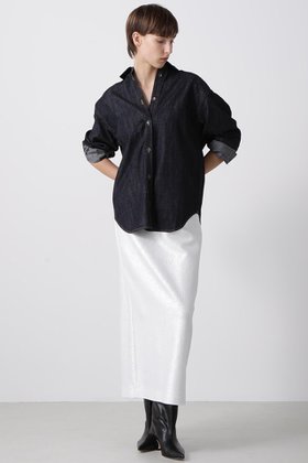 【ヒューエルミュージアム/hueLe Museum】の【hLM】箔プリントカットソースカート 人気、トレンドファッション・服の通販 founy(ファニー) ファッション Fashion レディースファッション Fashion for Women スカート Skirts ロングスカート Long Skirts / Maxi & Midi Skirts シンプル Simple, Minimal プリント Print, Printed Pattern ロング Long, Long-Length |ID:prp329100004630196