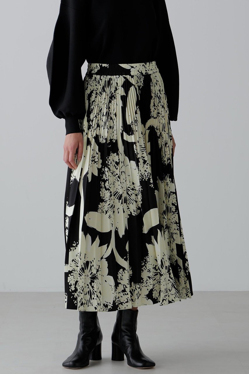 【アドーア/ADORE】のフローラルプリントスカート 人気、トレンドファッション・服の通販 founy(ファニー) 　ファッション　Fashion　レディースファッション　Fashion for Women　スカート　Skirts　ロングスカート　Long Skirts / Maxi & Midi Skirts　プリント　Print, Printed Pattern　プリーツ　Pleats, Pleated　モチーフ　Motif, Design Theme　ロング　Long, Long-Length　新作・新入荷　New Arrivals / New In　other-5|ID: prp329100004630197 ipo3291000000033299977