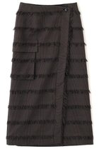 【アドーア/ADORE】のフリンジチェックスカート 人気、トレンドファッション・服の通販 founy(ファニー) ファッション Fashion レディースファッション Fashion for Women スカート Skirts ロングスカート Long Skirts / Maxi & Midi Skirts おすすめ Recommended / Our Picks ジャカード／ジャガード Jacquard, Woven Pattern ジャケット Jacket, Outerwear セットアップ Set-Up, Coordinated Outfit チェック Check, Plaid, Tartan フリンジ Fringe, Tassel ボーダー Border, Stripe ポケット Pocket, Pocket Detail ロング Long, Long-Length thumbnail グレー|ID: prp329100004630198 ipo3291000000035718181