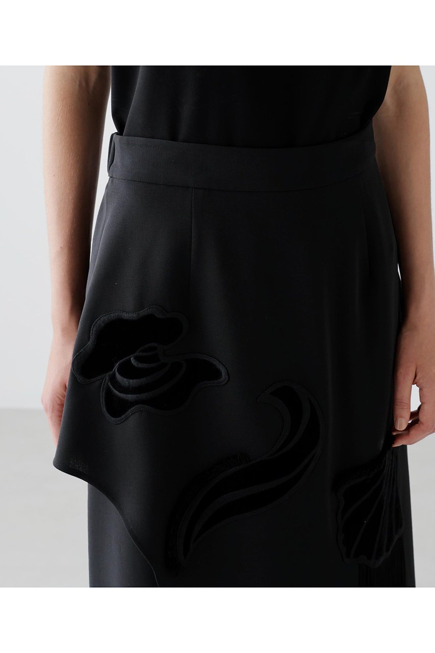 【アドーア/ADORE】のシークリーチャーズスカート 人気、トレンドファッション・服の通販 founy(ファニー) 　ファッション　Fashion　レディースファッション　Fashion for Women　スカート　Skirts　ロングスカート　Long Skirts / Maxi & Midi Skirts　おすすめ　Recommended / Our Picks　セットアップ　Set-Up, Coordinated Outfit　フロント　Front, Front Design　ベルベット　Velvet, Velvety　ペプラム　Peplum, Flared Hem　ミックス　Mix, Mixed Style　モチーフ　Motif, Design Theme　ラップ　Wrap, Wrap Design　ロング　Long, Long-Length　other-6|ID: prp329100004630201 ipo3291000000036161651