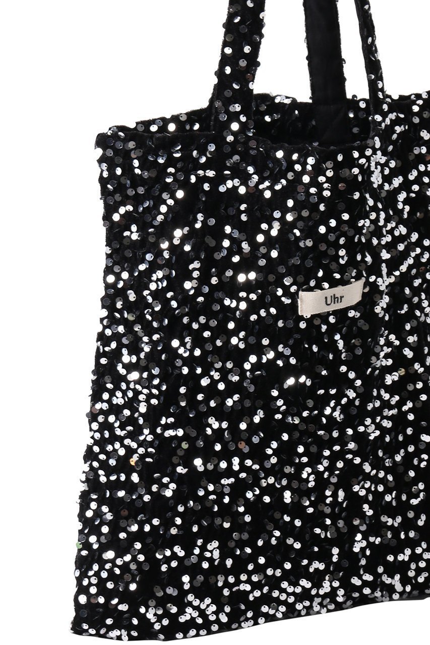 【ウーア/Uhr】の【ELLE SHOP限定】スパンコールベロア トートバッグ 人気、トレンドファッション・服の通販 founy(ファニー) 　ファッション　Fashion　レディースファッション　Fashion for Women　トップス・カットソー　Cut & Sew Tops　ベロアトップス　Velour Tops / Velvet-Look Items　バッグ　Bags　2025年　2025　2025-2026秋冬・A/W　Autumn/Winter 2025–26 AW25–26　スパンコール　Sequins, Sequin Embellishment　ベロア　Velour, Soft Velvet　ラグジュアリー　Luxury, Elegant　A/W・秋冬　Autumn/Winter　雑誌　Magazine, Fashion Magazine　other-4|ID: prp329100004630723 ipo3291000000033312709
