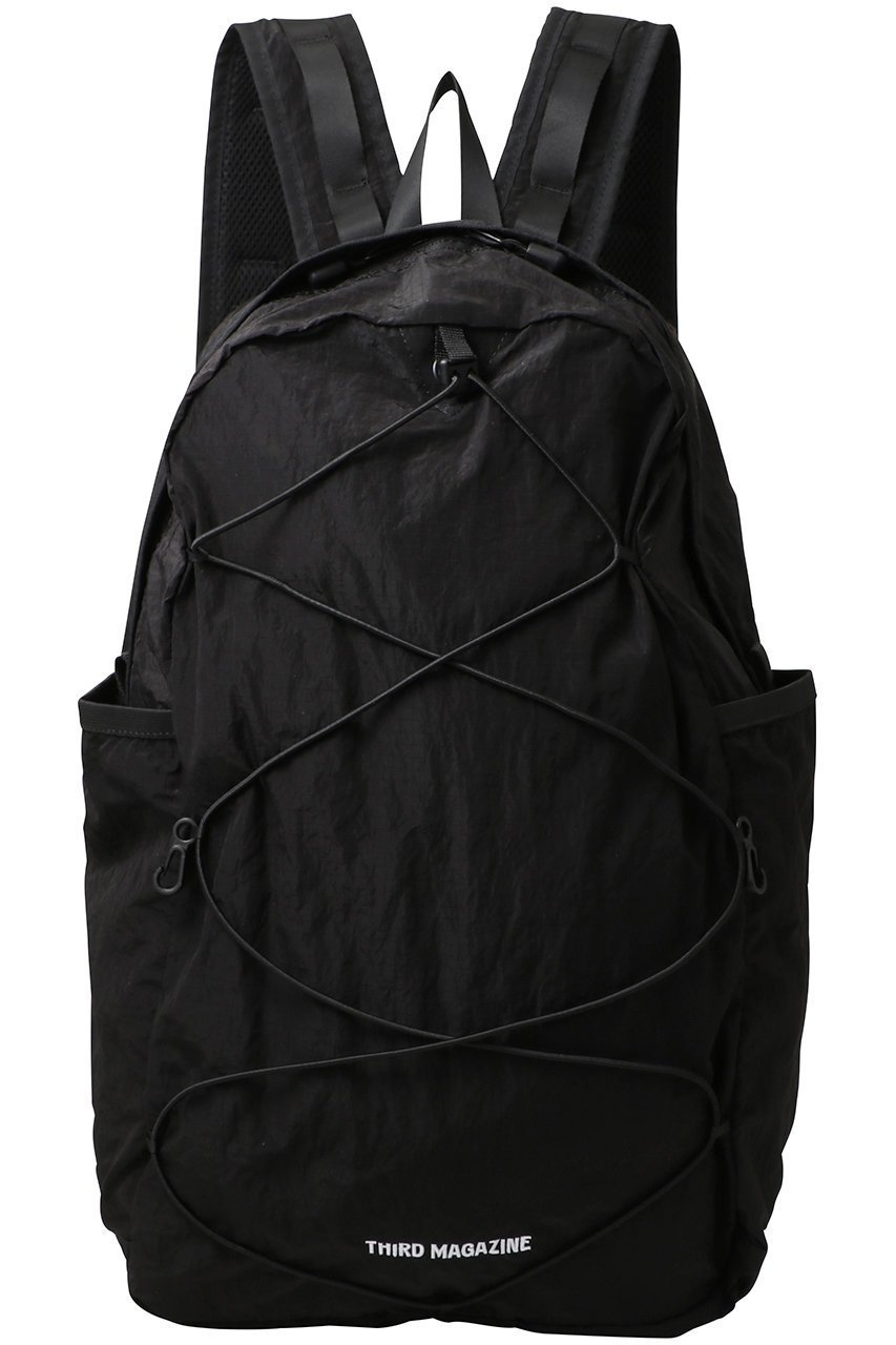 【サードマガジン/THIRD MAGAZINE】の【別注】CARIBOU Mountaineering ロゴパッカブルバッグパック インテリア・キッズ・メンズ・レディースファッション・服の通販 founy(ファニー) 　ファッション　Fashion　レディースファッション　Fashion for Women　バッグ　Bags　2025年　2025　2025-2026秋冬・A/W　Autumn/Winter 2025–26 AW25–26　アウトドア　Outdoor Clothing　カリフォルニア　California, Cali Style　コンパクト　Compact, Small Size　スタイリッシュ　Stylish, Fashionable　リュック　Backpack, Rucksack　ワーク　Workwear, Utility Style　別注　Limited Edition, Custom Order　旅行　Travel　A/W・秋冬　Autumn/Winter　ブラック|ID: prp329100004630725 ipo3291000000033312718