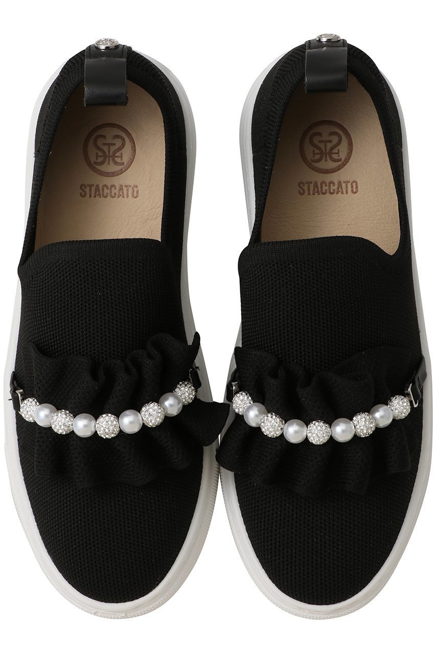 【スタッカート/STACCATO】のピアプットギャザースリッポン 人気、トレンドファッション・服の通販 founy(ファニー) 　ファッション　Fashion　レディースファッション　Fashion for Women　おすすめ　Recommended / Our Picks　アクセサリー　Fashion Accessories　エアリー　Airy Texture　ギャザー　Gathered, Ruffled　シューズ　Shoes, Footwear　ストーン　Stone, Gem-Like　パール　Pearl, Pearl Accent　フラット　Flat, Flat Shoes　フリル　Frill, Ruffle　人気　Popular, Best Seller　軽量　Lightweight, Ultra Light　other-2|ID: prp329100004630743 ipo3291000000036241472