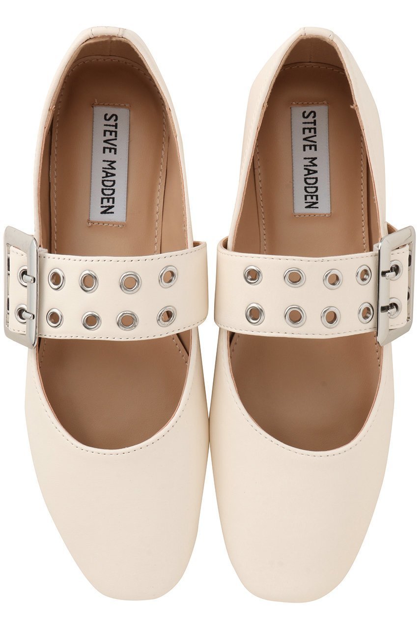 【スティーブマデン/STEVE MADDEN】のATLANTICA メタルバックルフラットシューズ インテリア・キッズ・メンズ・レディースファッション・服の通販 founy(ファニー) 　ファッション　Fashion　レディースファッション　Fashion for Women　バッグ　Bags　シューズ　Shoes, Footwear　スタイリッシュ　Stylish, Fashionable　フラット　Flat, Flat Shoes　メタル　Metal, Metal Parts　再入荷　Restock / Back in Stock　アイボリー/レザー|ID: prp329100004630753 ipo3291000000034526143