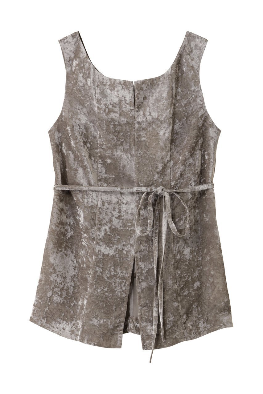 【スタニングルアー/STUNNING LURE】のシアーベルベットトップス インテリア・キッズ・メンズ・レディースファッション・服の通販 founy(ファニー) 　ファッション　Fashion　レディースファッション　Fashion for Women　トップス・カットソー　Cut & Sew Tops　シャツ・ブラウス・オフィスカジュアル　Elegant Blouses & Button-Ups　ロングTシャツ・Tシャツ　Longline T-Shirts & Tees　カットソー・ベーシックTシャツ　Cut-and-Sewn Tops / Stretch Tees & Basics　おすすめ　Recommended / Our Picks　クラッシュ　Distressed, Crashed Style　シェイプ　Shape, Slim Fit　スリーブ　Sleeve, Long Sleeve / Short Sleeve　セットアップ　Set-Up, Coordinated Outfit　デコルテ　Décolleté, Neckline　ノースリーブ　Sleeveless, No-Sleeve　ロング　Long, Long-Length　エレガント 上品　Elegant　秋　Autumn　グレーベージュ|ID: prp329100004630755 ipo3291000000036182316