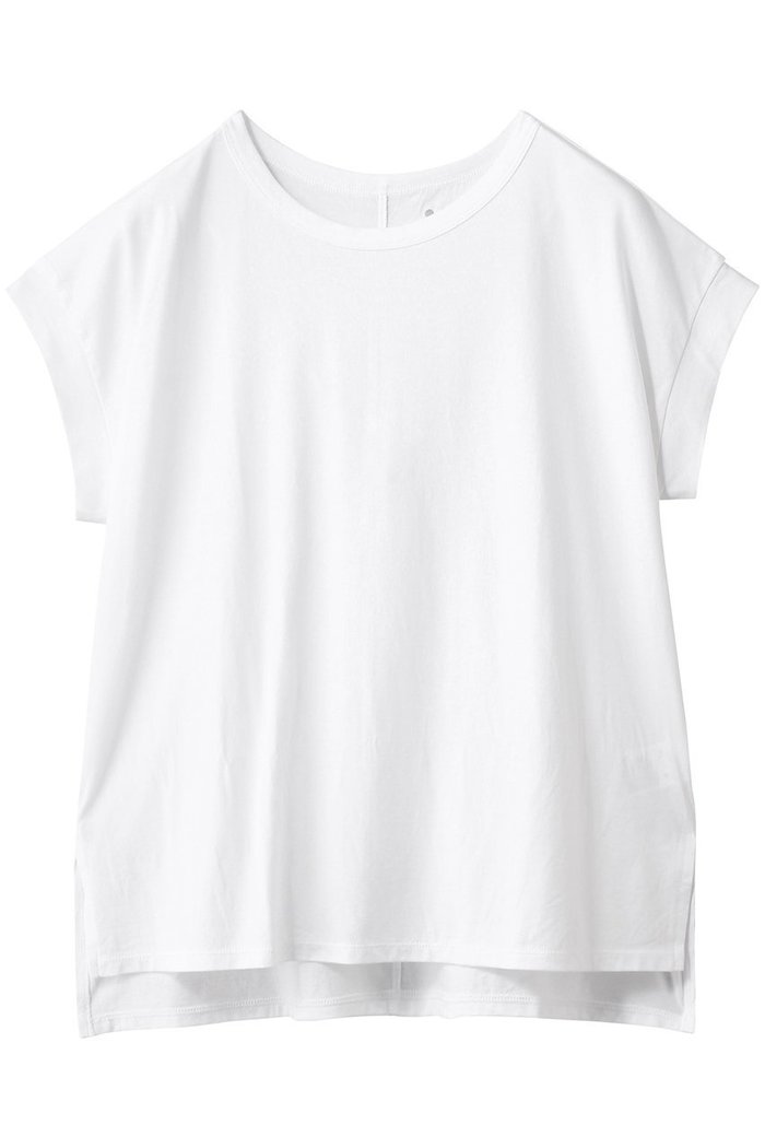 【スリー ドッツ/three dots】のロングステープルヤーンTシャツ インテリア・キッズ・メンズ・レディースファッション・服の通販 founy(ファニー) https://founy.com/ ファッション Fashion レディースファッション Fashion for Women トップス・カットソー Cut & Sew Tops シャツ・ブラウス・オフィスカジュアル Elegant Blouses & Button-Ups ロングTシャツ・Tシャツ Longline T-Shirts & Tees カットソー・ベーシックTシャツ Cut-and-Sewn Tops / Stretch Tees & Basics ショート Short, Short Length シンプル Simple, Minimal スリーブ Sleeve, Long Sleeve / Short Sleeve リゾート Resort, Vacation Style 旅行 Travel |ID: prp329100004630759 ipo3291000000033312931